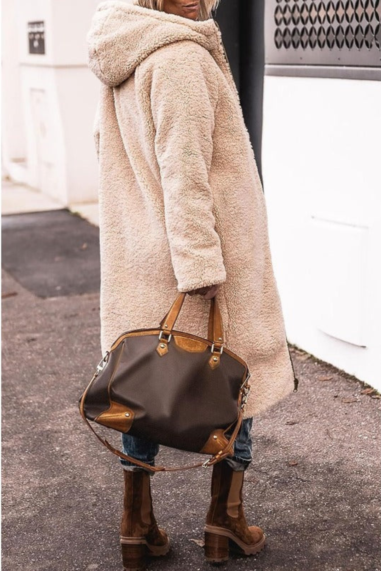 GRACE | LONG COMFORTABLE COAT THAT CAN BE WORN DOUBLE-SIDED