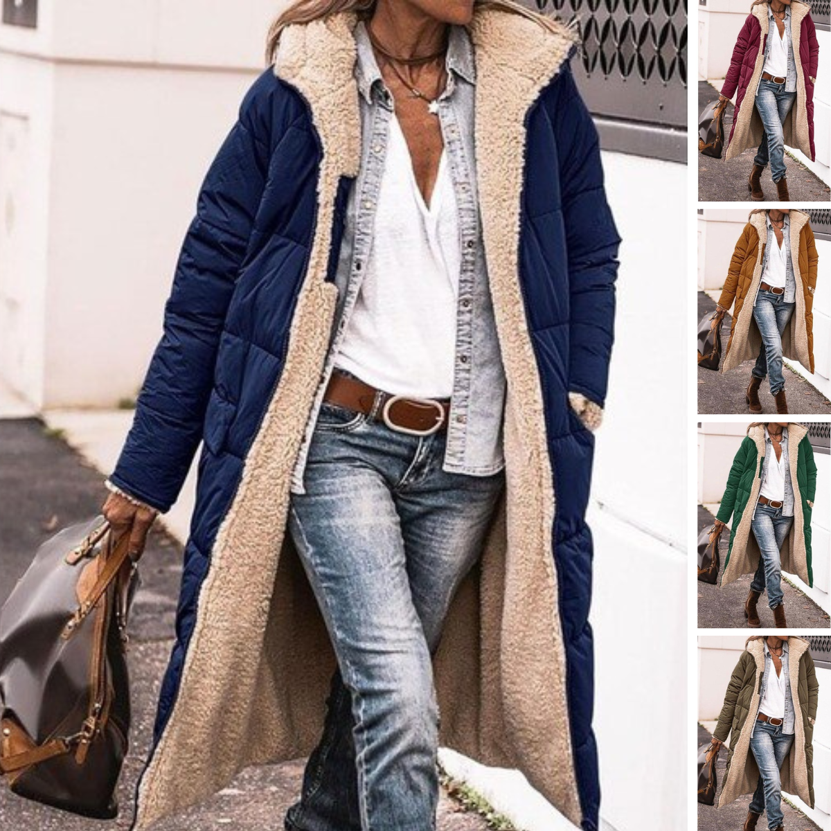 GRACE | LONG COMFORTABLE COAT THAT CAN BE WORN DOUBLE-SIDED