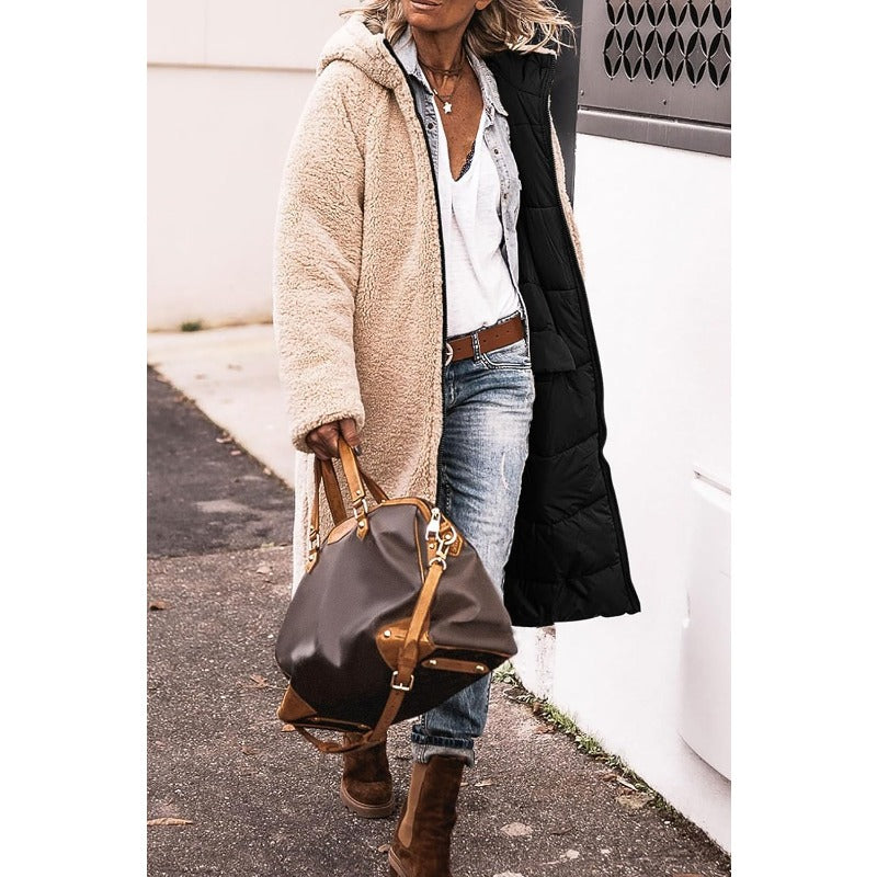 GRACE | LONG COMFORTABLE COAT THAT CAN BE WORN DOUBLE-SIDED